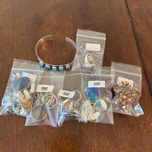 925 silver and 925 Sterling silver with gold overlay earrings.